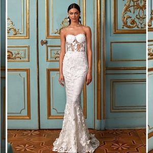 THALIA WHITE FITTED GOWN